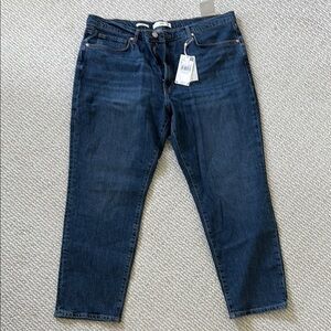 Mango Blue Straight Leg Jeans Classic Style